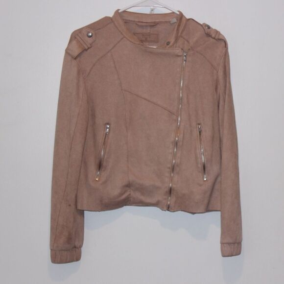 BLANKNYC suede moto  Jacket dusty pink Women Size XS - Picture 2 of 9